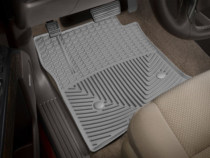 WeatherTech 22 - 23 Tundra CrewMax | Incl. 2022 Tundra Hybrid Front Rubber Mats - Grey | W611GR - JDMuscleFloor MatswetW611GR