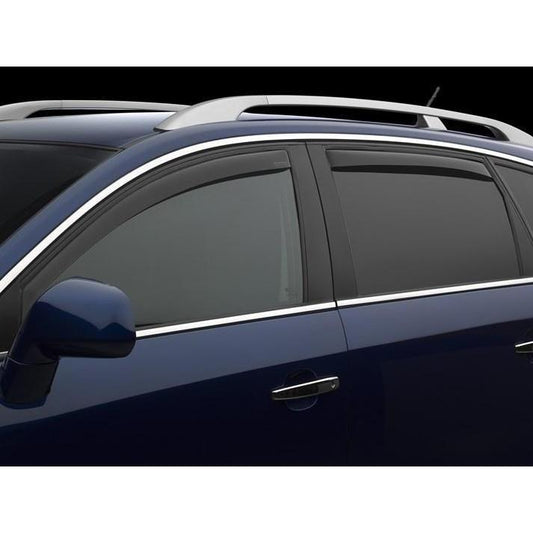 WeatherTech Dark Window Deflectors - Front & Rear Set | 2016+ Honda Civic Sedan (82794)-wt82794-82794-Rain Guards-Weathertech-JDMuscle