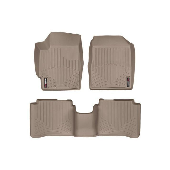 WeatherTech Floor Liners | 2002-2006 Nissan Altima (443101-441692)-wt453101-451692-453101-451692-Interior Accessories-Weathertech-Front and Back-Tan-JDMuscle