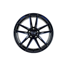 WedsSport RN-55M 18x9 +45 5x120 Black Blue Machine Wheel - Universal