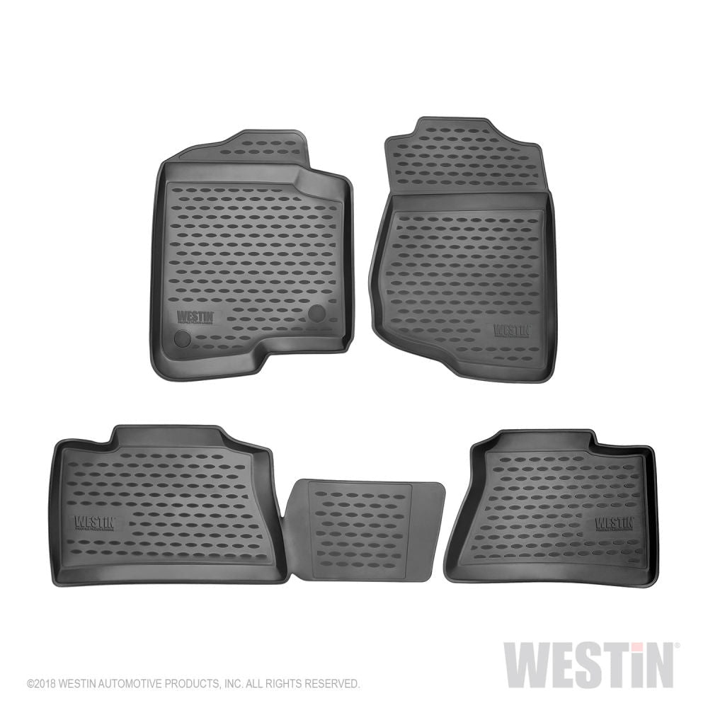 Westin 15 - 20 WRX Profile Floor Liners Front and 2nd Row - Black | 74 - 39 - 51030 - JDMuscleFloor Matswes74-39-51030