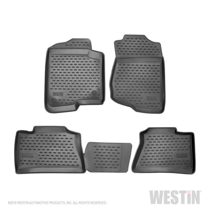 Westin 15 - 20 WRX Profile Floor Liners Front and 2nd Row - Black | 74 - 39 - 51030 - JDMuscleFloor Matswes74-39-51030