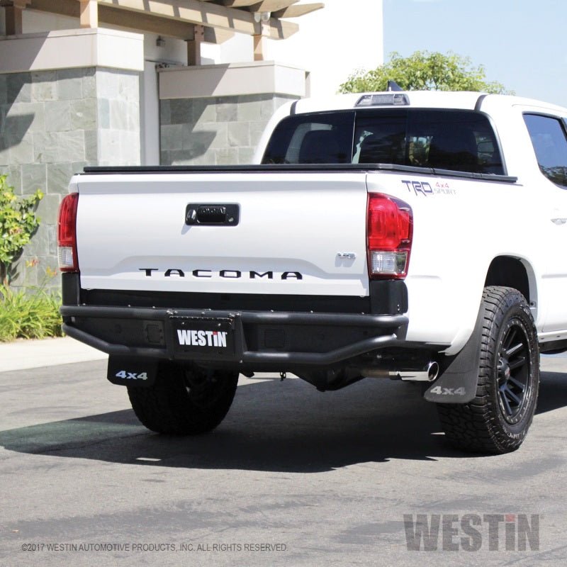 Westin 16 - 20 Tacoma Rear Outlaw Bumper Textured Black | 58 - 81045 - JDMuscleBumperswes58-81045