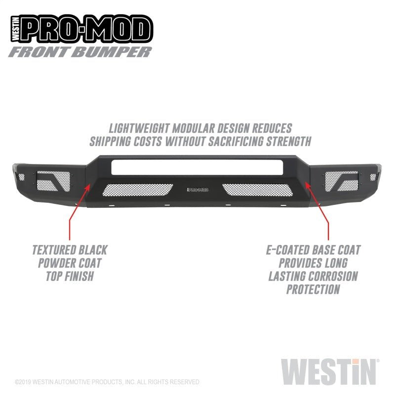 Westin Front Pro - Mod Bumper Toyota Tacoma 2016 - 21 | 58 - 41045 - JDMuscleBumperswes58-41045