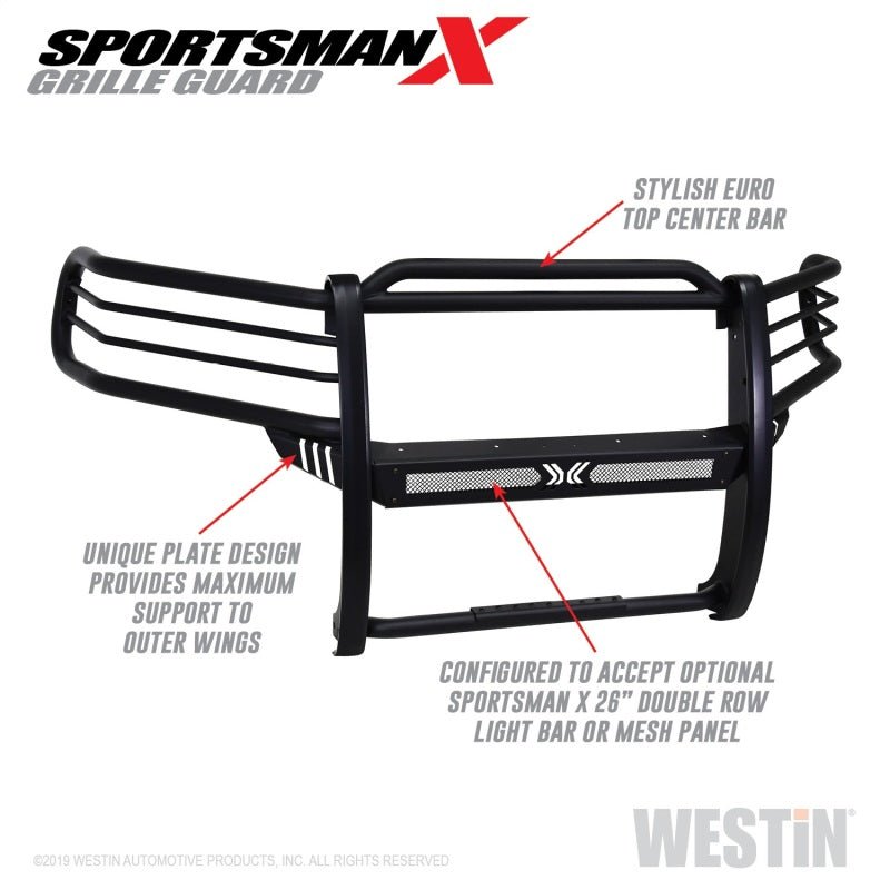 Westin Sportsman X Grille Guard Textured Black Toyota 4Runner 2014 - 21 | 40 - 33825 - JDMuscleBumper Guards / Light Barswes40-33825