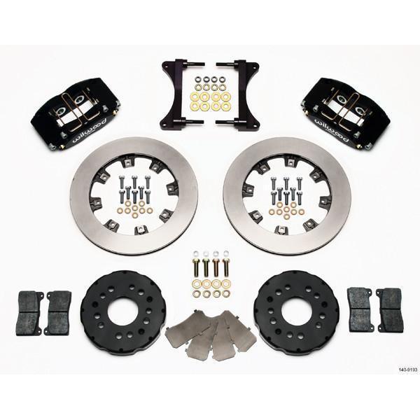 Wilwood Dynapro Radial Black Slotted Front Brake Kit 2004 Subaru STI w/ 15-in Wheels-140-9193-140-9193-Big Brake Kits-Wilwood-JDMuscle