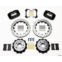 Wilwood Dynapro Radial Rear Black Slotted & Drilled Big Brake Brake Kit 2003-2009 Nissan 350Z