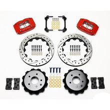 Wilwood Dynapro Radial Rear Red Slotted & Drilled Big Brake Brake Kit 2009-2014 Nissan 370z