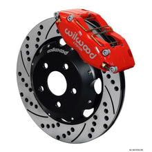 Wilwood Dynapro Radial RED Slotted & Drilled Front Brake Kit 2004 Subaru STI w/ 15-in Wheels