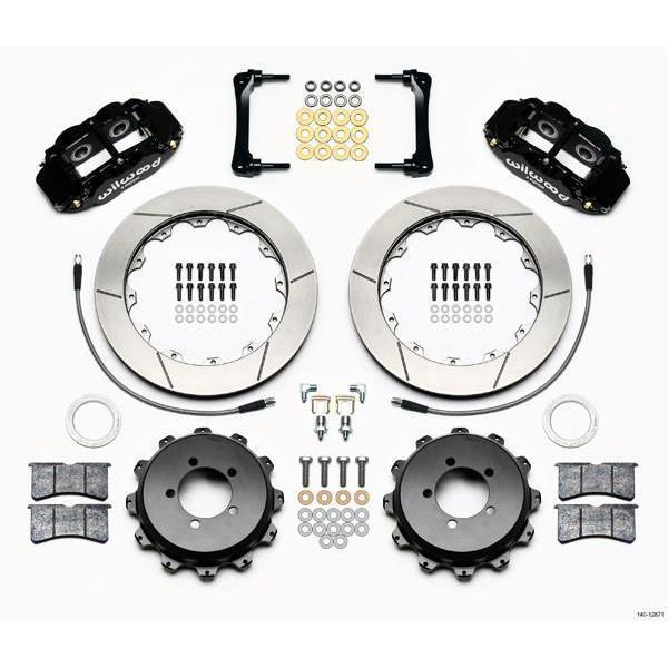 Wilwood FNSL4R Rear Black Slotted Big Brake Kit Scion FR-S 2013-2016 / Subaru BRZ 2013-2019-140-12871-140-12871-Big Brake Kits-Wilwood-JDMuscle