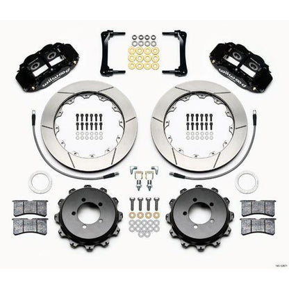 Wilwood FNSL4R Rear Black Slotted Big Brake Kit Scion FR-S 2013-2016 / Subaru BRZ 2013-2019-140-12871-140-12871-Big Brake Kits-Wilwood-JDMuscle