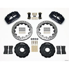 Wilwood FSL4 Front Black Slotted & Drilled Big Brake Brake Kit 1989-1998 Nissan 240SX