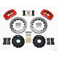 Wilwood FSL4 Front Red Slotted & Drilled Big Brake Brake Kit 1989-1998 Nissan 240SX