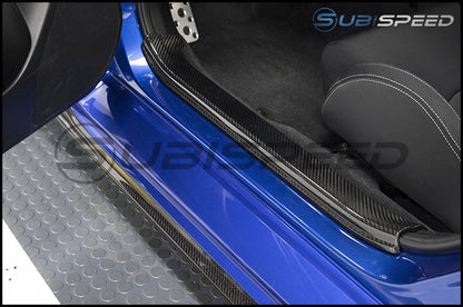 OLM LE DRY CARBON FIBER DOOR SILL COVER BY AXIS 2015+ WRX / 2015+ STI | AX15WRXSS