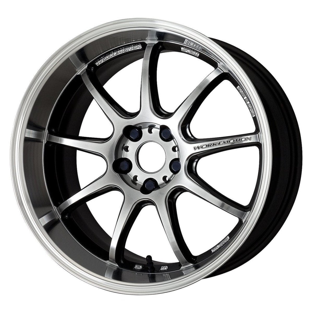WORK EMOTION D9R 18X9.5 5X114.3 +12 GT SILVER WHEEL - UNIVERSAL - JDMuscleWheelsWD9R189512YGTSRC