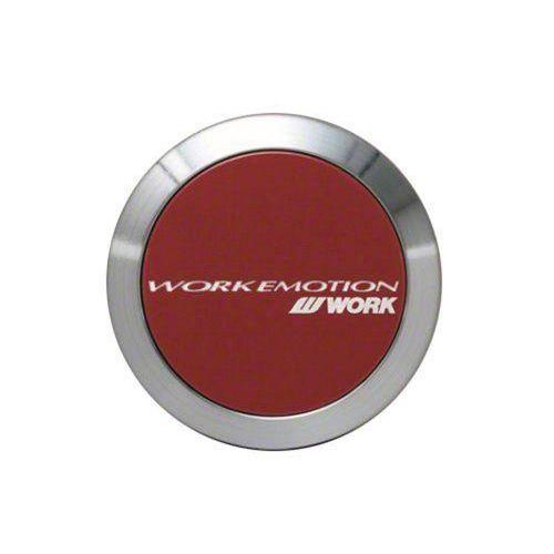 Work Wheels Emotion Center Cap - (Flat Type/ Red Finish)-W120219-Center Capss-Work Wheels-JDMuscle