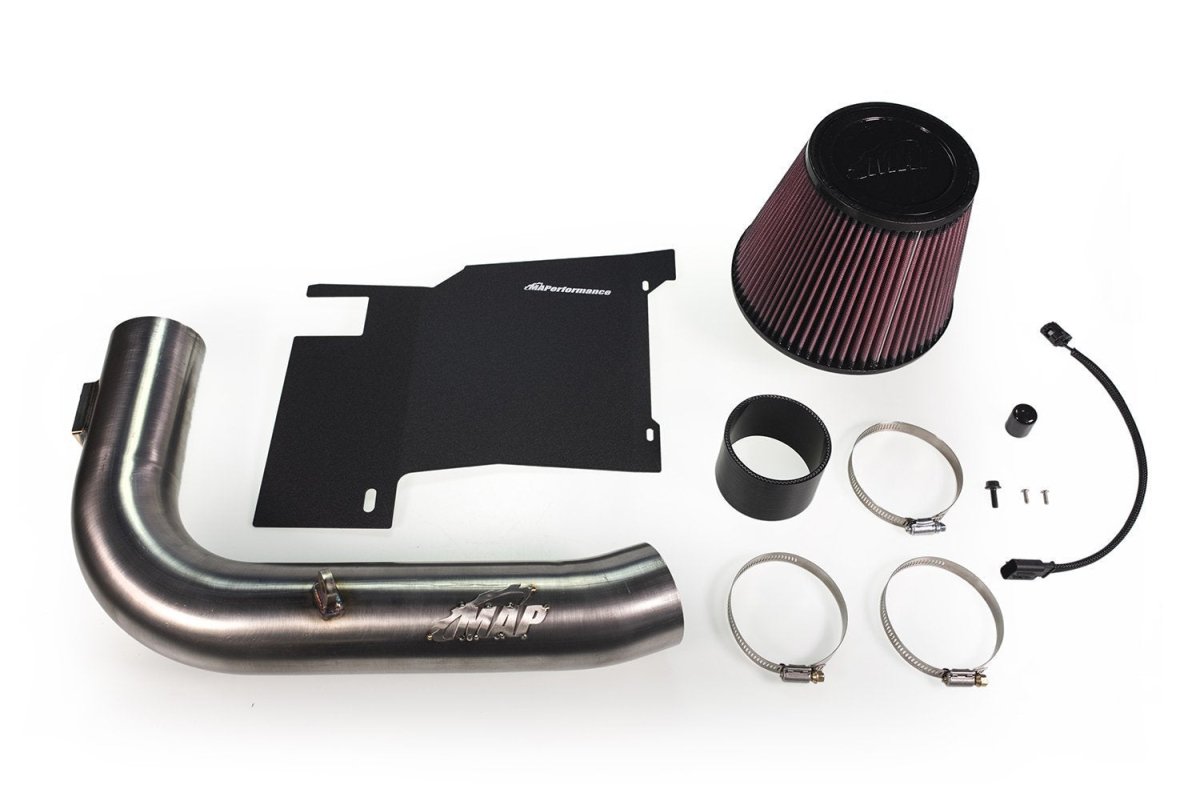 WRX Air Intake System w/ Heat Shield By MAP | 15 - 2020 WRX | WRX - 4G - IN - Rev3 - JDMuscleNon - CategorizedMAPWRX-4G-IN-Rev3Raw Stainless