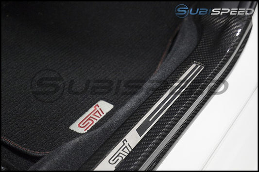 OLM LE DRY CARBON FIBER DOOR SILL COVER BY AXIS 2015+ STI | AX15STISS