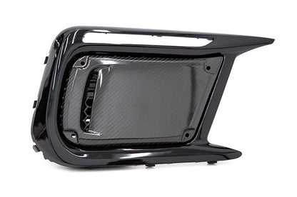 OLM LE DRY CARBON FIBER JDM DRL FACELIFT BEZEL COVER (NO FOG HOLE) 2018+ WRX/STI | A.70131.1