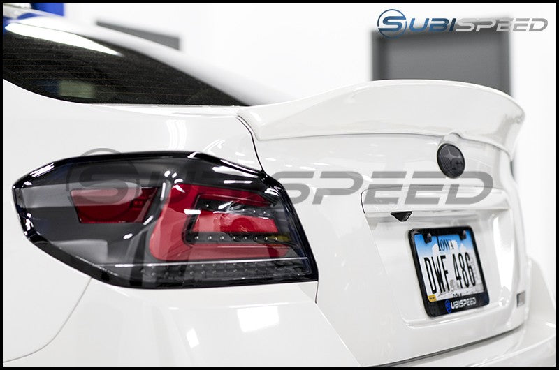 OLM HIGH POINT DUCKBILL TRUNK SPOILER CRYSTAL WHITE PEARL 15-21 Subaru WRX & STI | A.70026.1-K1X