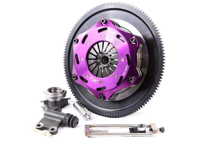 XClutch Clutch Kit 7.25 in. Twin Solid Ceramic Discs w/ Flywheel Subaru STI 2004-21 | XKSU18521-2E