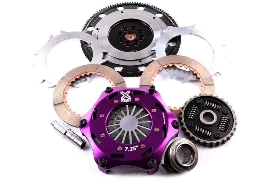 XClutch Clutch Kit 7.25 in. Twin Sprung Ceramic Discs w/ Flywheel Subaru WRX 2002-2005 / Forester XT 2004-2006 | XKSU18520-2B