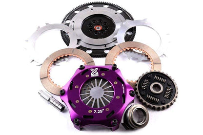 XClutch Clutch Kit 7.25 in. Twin Sprung Ceramic Discs w/ Flywheel Subaru WRX 2002-2005 / Forester XT 2004-2006 | XKSU18520-2B