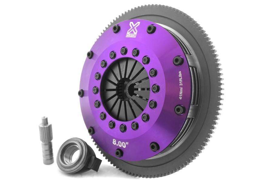 XClutch Clutch Kit 8in Twin Sprung Ceramic Clutch Discs w/ Flywheel WRX 2006-2014 | XKSU20522-2B - JDMuscleClutchesXCLXKSU20522-2B