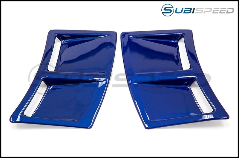 OLM S207 STYLE PAINT MATCHED REAR BUMPER VENT INSERTS LAPIS BLUE 15-21 Subaru WRX & STI | OLMS207RVNT-K3X