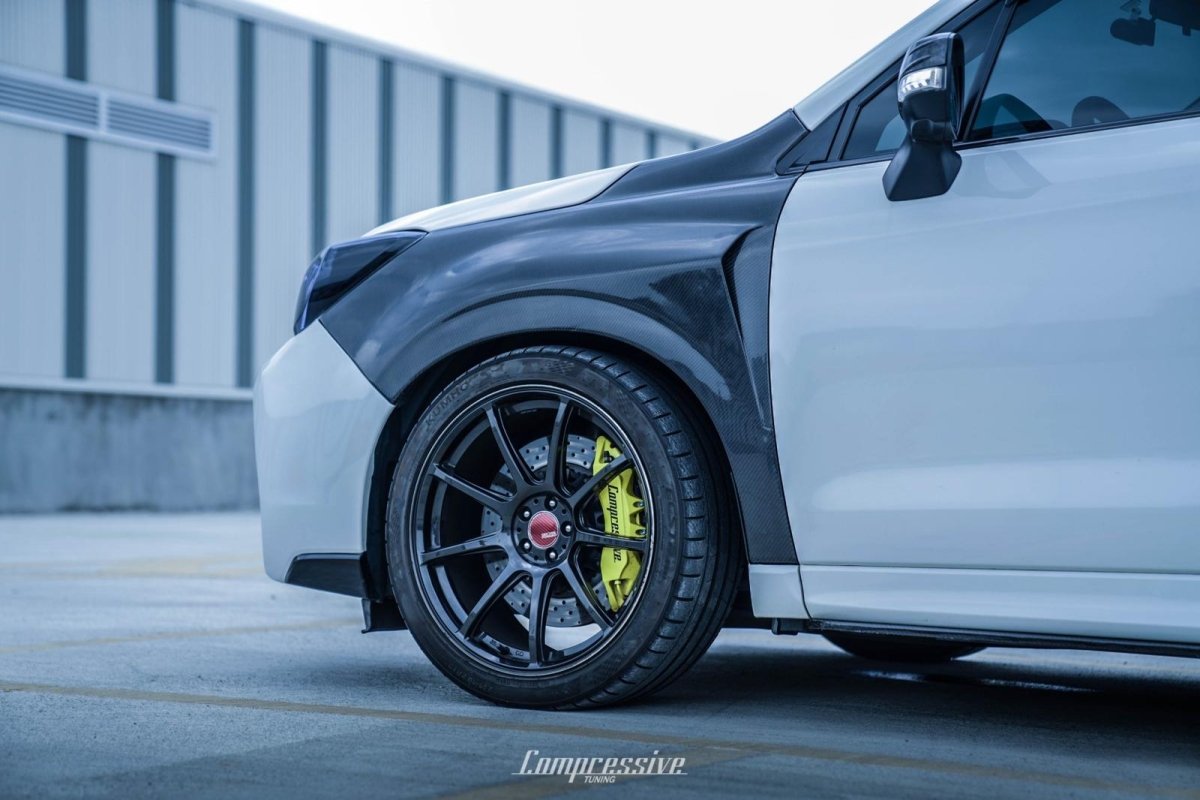 XTI Carbon Fiber Fender Kit - JDMuscleFND14F-3KCF3K Carbon Fiber