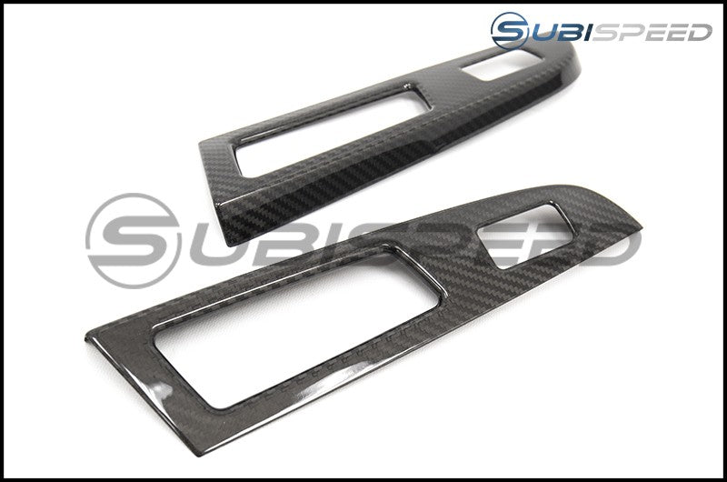 OLM S-LINE CARBON FIBER DOOR SWITCH PANEL COVERS 15-2016 WRX & STI | OLM-15WRX-PSCLH