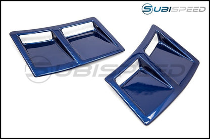 OLM S207 STYLE PAINT MATCHED REAR BUMPER VENT INSERTS GALAXY BLUE 15-21 Subaru WRX & STI | OLMS207RVNT-E8H