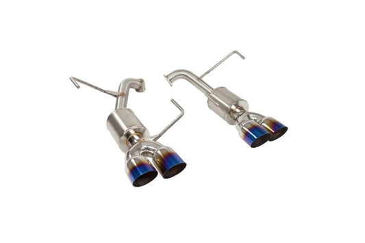 Nameless Performance  22-24 Subaru WRX Sedan 5" Mufflers, 3.5" Staggered Single Wall Neochrome Tips | RSPD116