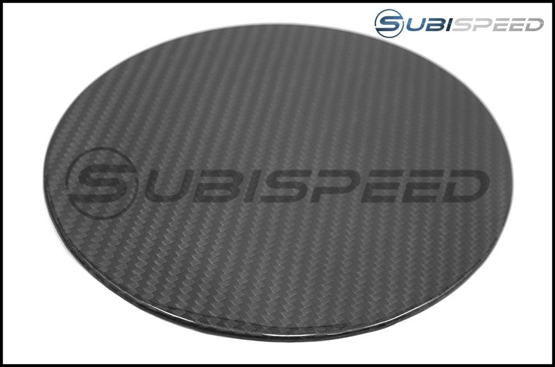 OLM S-LINE CARBON FIBER FUEL DOOR COVER - 17+ IMPREZA 4D 2017+ Impreza | OLMTC-IMP174D-DCF